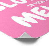 Niet waaien: Stem" Schoolverkiezingen Poster (Hoek)