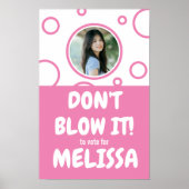 Niet waaien: Stem" Schoolverkiezingen Poster (Voorkant)