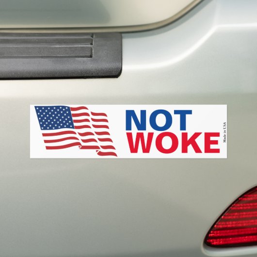 Niet wakker bumpersticker (Op auto)