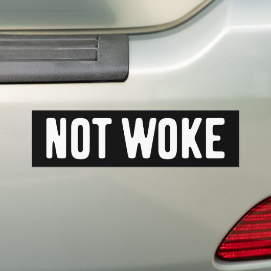 Niet wakker bumpersticker (Op auto)
