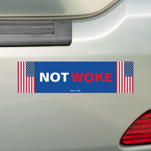 Niet wakker Bumpersticker (Op auto)