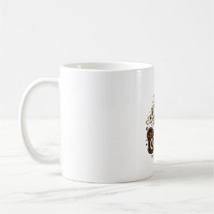 Niet wakker tot koffie Vintage herfst typografie Koffiemok