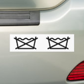 NIET WASSEN! BUMPERSTICKER (Op auto)