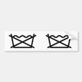 NIET WASSEN! BUMPERSTICKER (Voorkant)