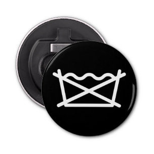 NIET WASSEN! BUTTON FLESOPENER