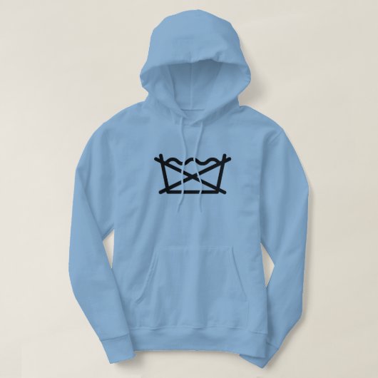 NIET WASSEN! HOODIE (Design voorkant)
