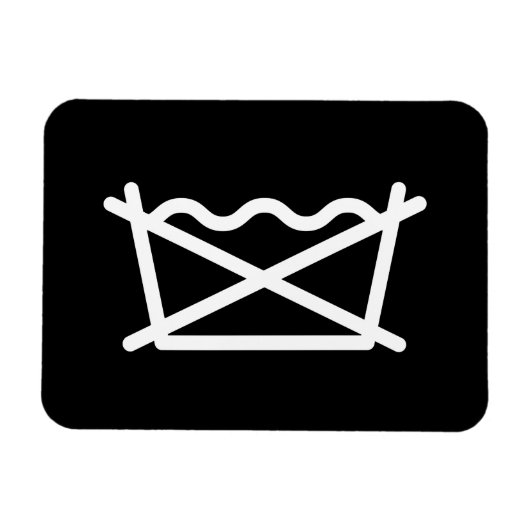 NIET WASSEN! MAGNEET (Horizontaal)