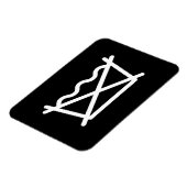 NIET WASSEN! MAGNEET (Linkerzijde)