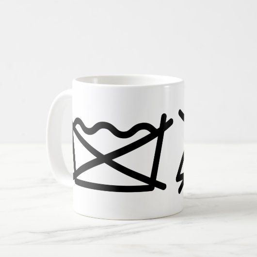 NIET WASSEN! NIET IRON! KOFFIEMOK (Voorkant links)