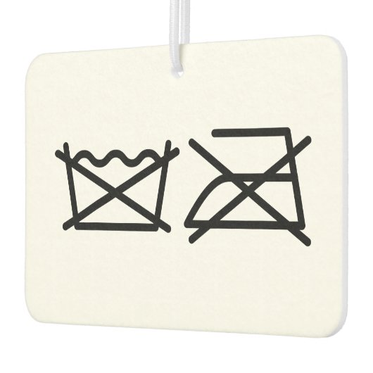 NIET WASSEN! NIET IRON! LUCHTVERFRISSER (Links)