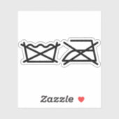 NIET WASSEN! NIET IRON! STICKER (Vel)