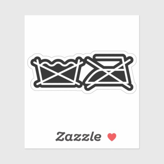 NIET WASSEN! NIET IRON! STICKER (Vel)