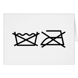 NIET WASSEN! NIET STRIJKEN! KAART