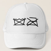 NIET WASSEN! NIET STRIJKEN! TRUCKER PET (Voorkant)