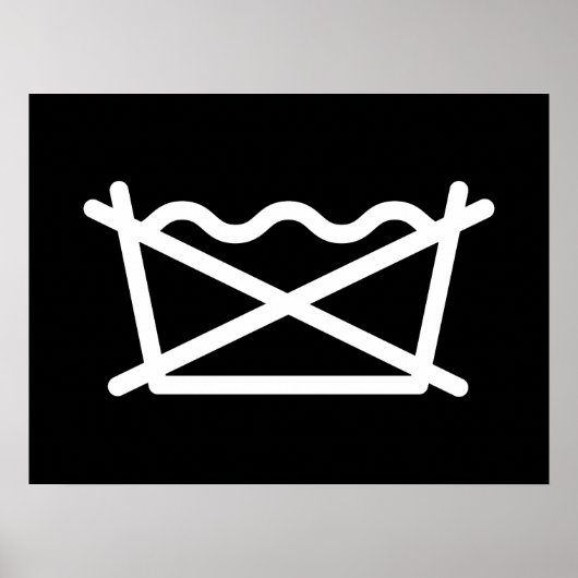 NIET WASSEN! POSTER (Voorkant)