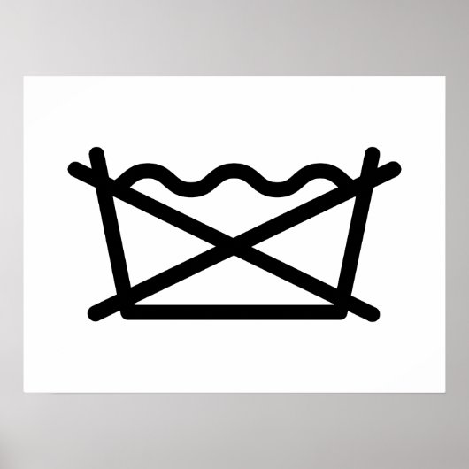 NIET WASSEN! POSTER (Voorkant)