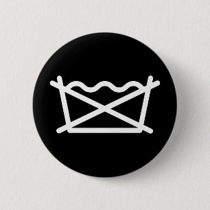 NIET WASSEN! RONDE BUTTON 5,7 CM