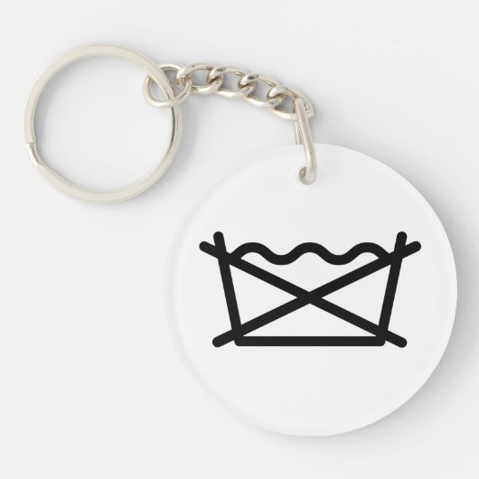 NIET WASSEN! SLEUTELHANGER (Voorkant)