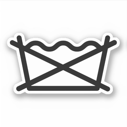 NIET WASSEN! STICKER (Voorkant)
