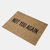 Niet weer. deurmat (Schuin)