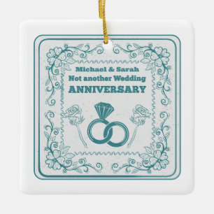 Niet weer een trouwdag keramisch ornament