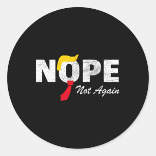 Niet weer geen Trump Kamala Harris 2024 verkiezing Ronde Sticker
