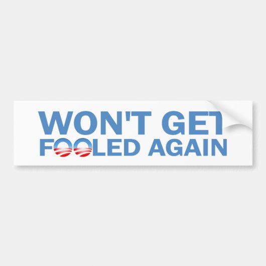 Niet weer gefascineerd bumpersticker (Voorkant)