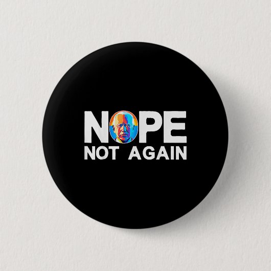 Niet weer grappig Biden Pro-Trump Ronde Button 5,7 Cm (Voorkant)
