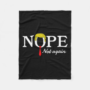 Niet weer grappig sarcastisch Trump statement USA  Fleece Deken