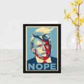 Niet weer grappig Trump 2024 Kaart (Gele Bloem)