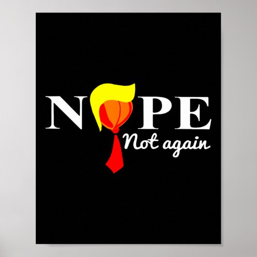 Niet weer grappig Trump 2024 Poster (Voorkant)