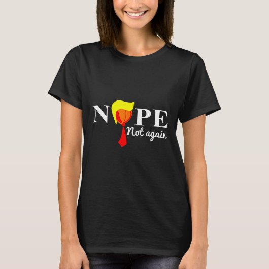 Niet weer grappig Trump 2024 T-shirt (Voorkant)