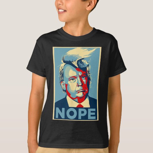 Niet weer grappig Trump 2024 T-shirt (Voorkant)