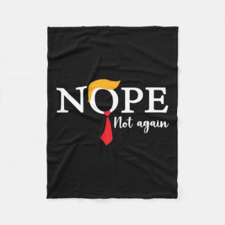 Niet weer grappig Trump Biden Democrat USA verkiez Fleece Deken