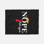 Niet weer grappig Trump Fleece Deken (Voorkant (Horizontaal))
