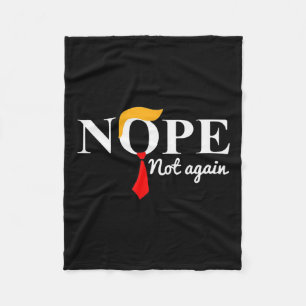 Niet weer grappig Trump Fleece Deken