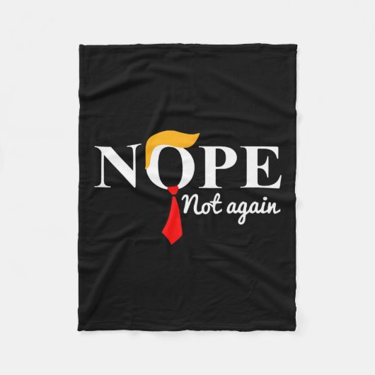 Niet weer grappig Trump Fleece Deken (Voorkant)