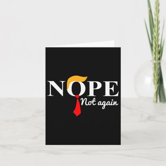 Niet weer grappig Trump Kaart (Voorkant)