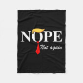 Niet weer grappig Trump Kleding Nee Niet weer Trum Fleece Deken (Voorkant)