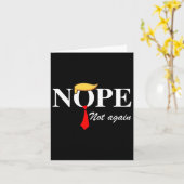 Niet weer grappig Trump Kleding Nee Niet weer Trum Kaart (Gele Bloem)