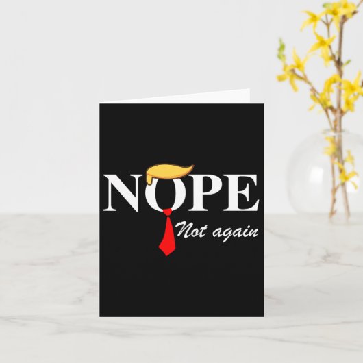 Niet weer grappig Trump Kleding Nee Niet weer Trum Kaart (Gele Bloem)