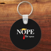 Niet weer grappig Trump Kleding Nee Niet weer Trum Sleutelhanger (Voorkant)