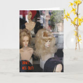 Niet weggaan! Birthday-kaart Kaart (Gele Bloem)