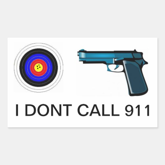 Niet welkom rechthoekige sticker (Voorkant)