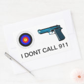 Niet welkom rechthoekige sticker (Envelop)