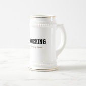 Niet werken tijdens drink uren Grappig mok ontwerp (Voorkant rechts)