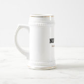 Niet werken tijdens drink uren Grappig mok ontwerp (Links)