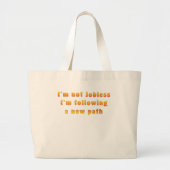 Niet werkloos grote tote bag (Voorkant)