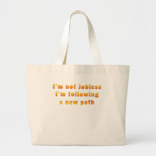 Niet werkloos grote tote bag