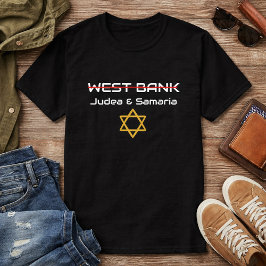 Niet Westelijke Jordoanoever, Judea Samaria Israël T-shirt